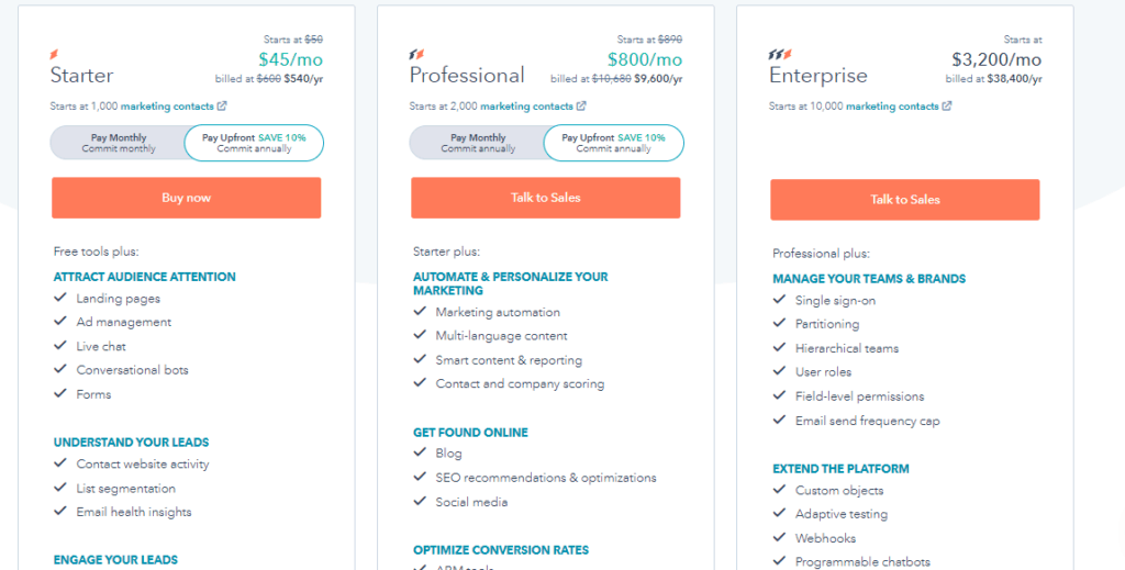 HubSpot Pricing